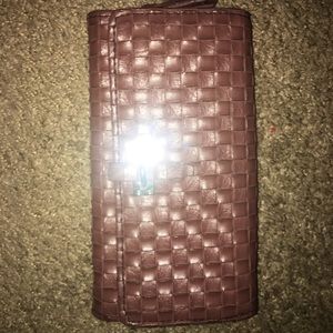 Ecote brown faux leather wallet and coin purse